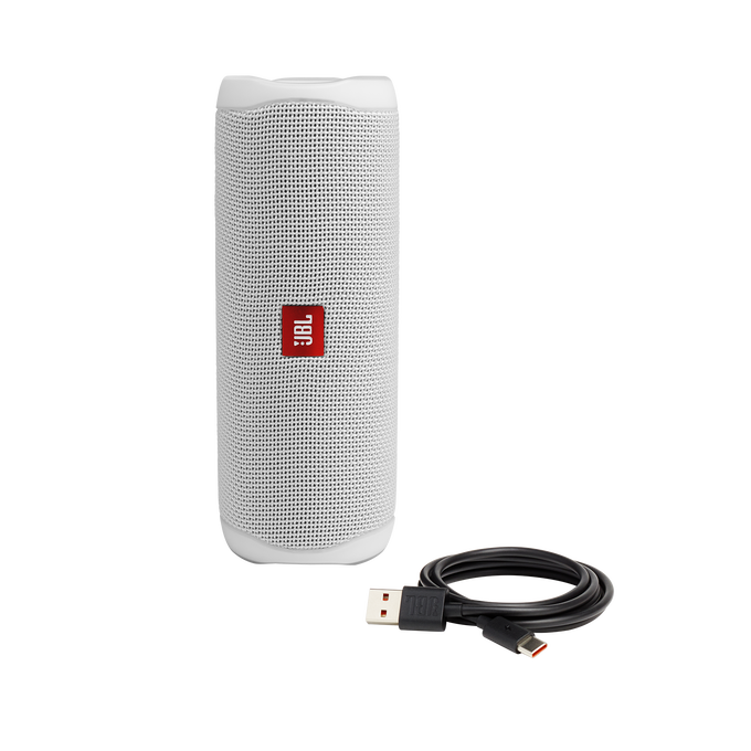 JBL Flip 5 - White - Portable Waterproof Speaker - Detailshot 1 image number null